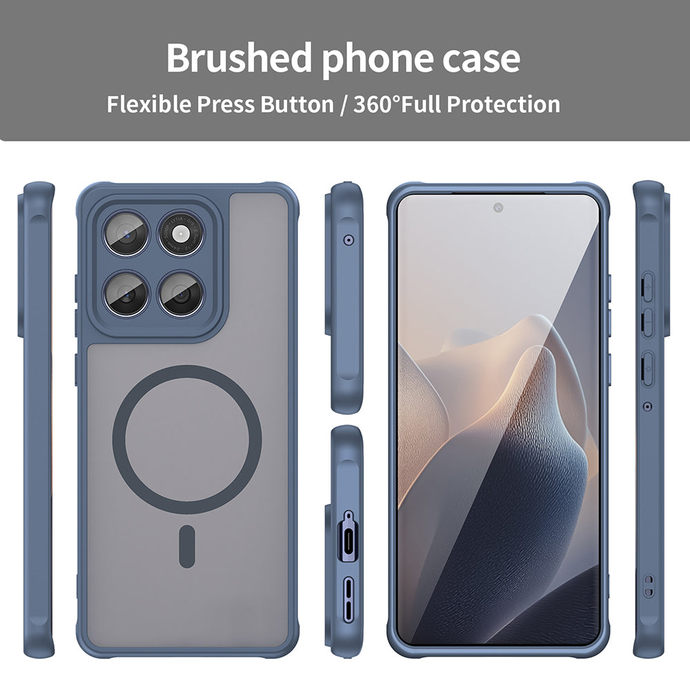 Калъф MagSafe за Motorola Edge 60 Fusion / Edge 60, Techsuit, HaloFrost II, Тъмносин