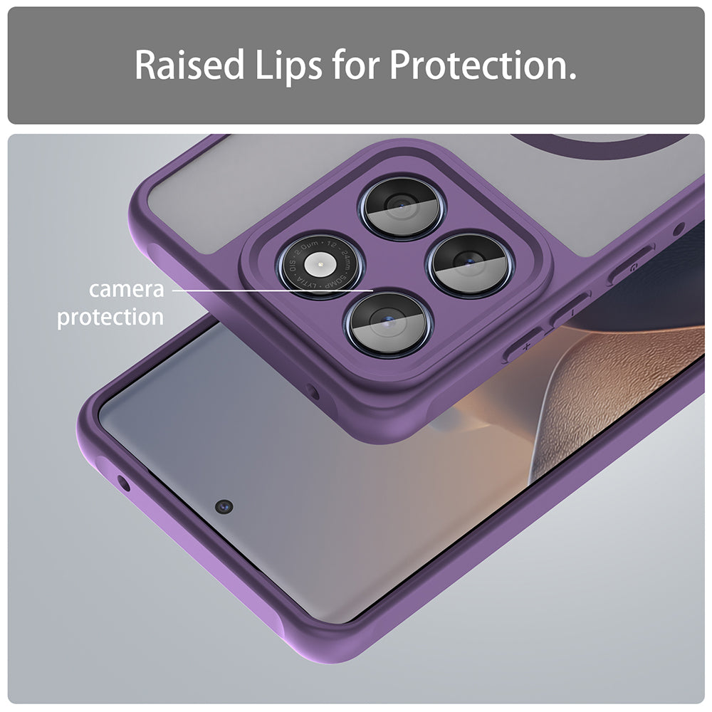 Калъф MagSafe за Motorola Edge 60 Fusion / Edge 60, Techsuit, HaloFrost II, Лилав