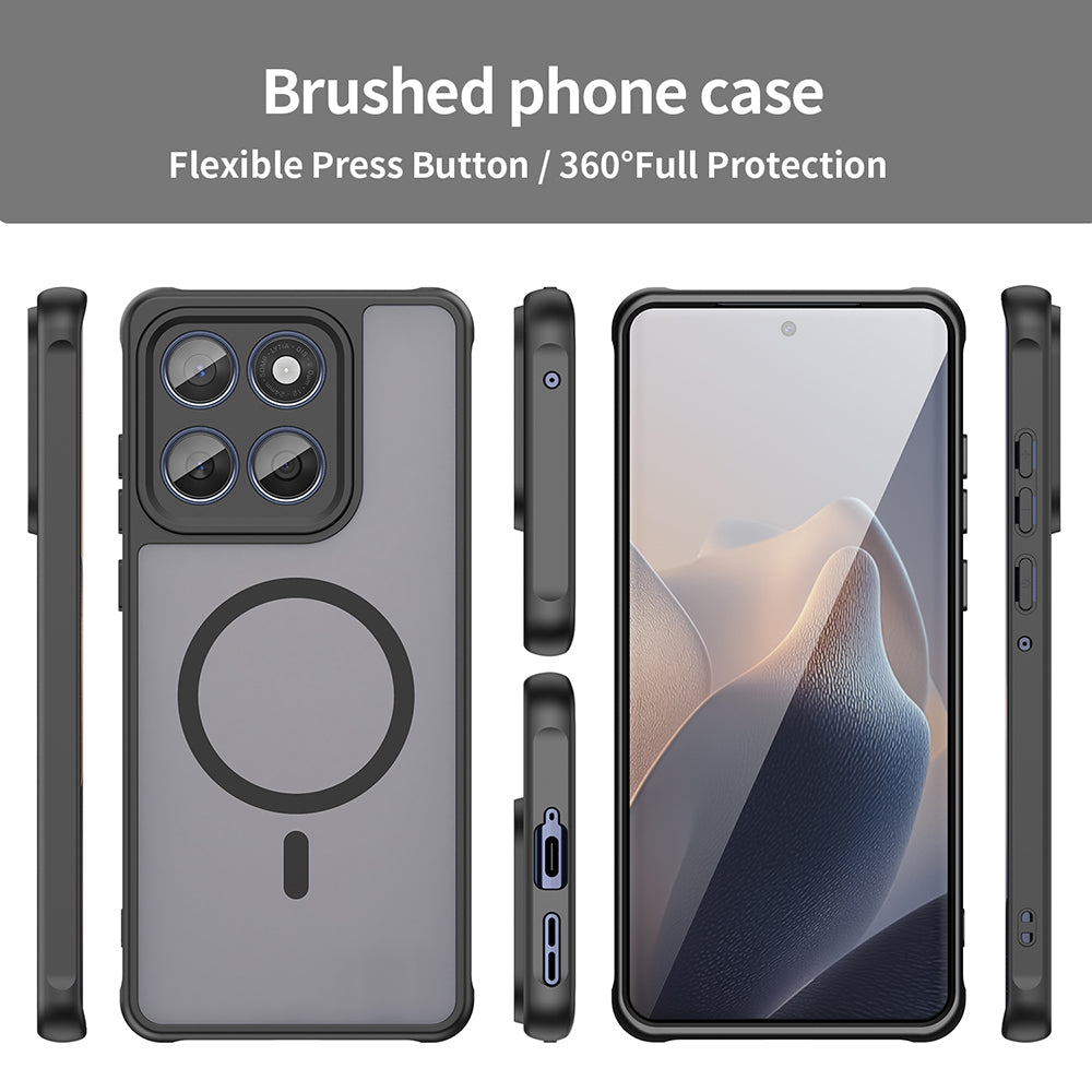 Калъф MagSafe за Motorola Edge 60 Fusion / Edge 60, Techsuit, HaloFrost II, Черен