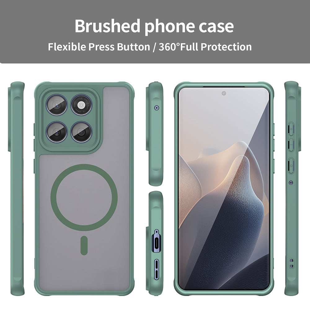 Калъф MagSafe за Motorola Edge 60 Fusion / Edge 60, Techsuit, HaloFrost II, Зелен