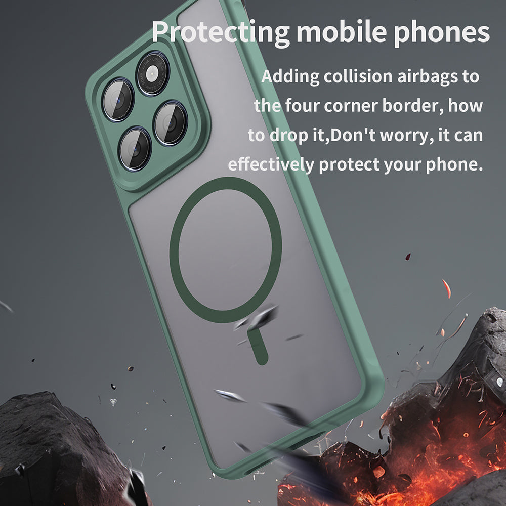 Калъф MagSafe за Motorola Edge 60 Fusion / Edge 60, Techsuit, HaloFrost II, Зелен