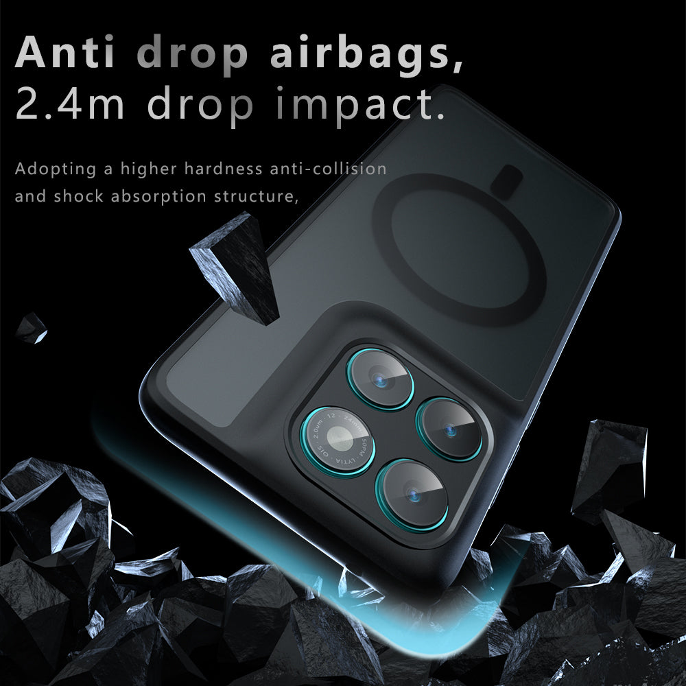 Калъф MagSafe за Motorola Edge 60 Fusion / Edge 60, Techsuit, PureFrost, Черен