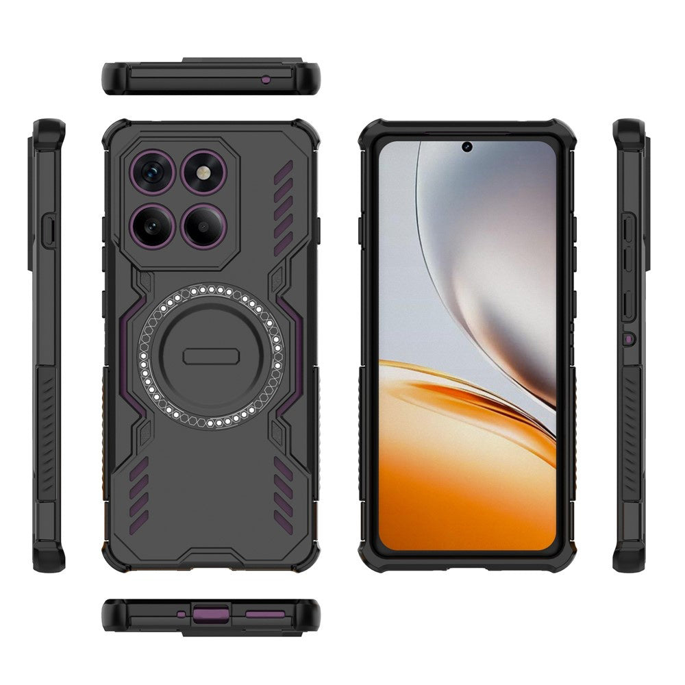 MagSafe калъф за Motorola Edge 60 Pro, Techsuit, ArmorMag, Черен
