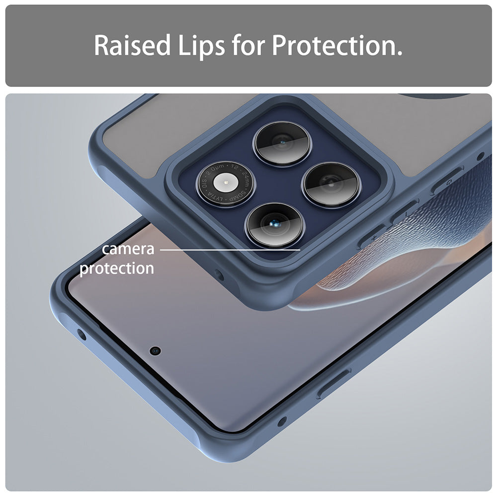 Калъф MagSafe за Motorola Edge 60 Pro, Techsuit, HaloFrost II (Голяма дупка за обектива), Тъмносин