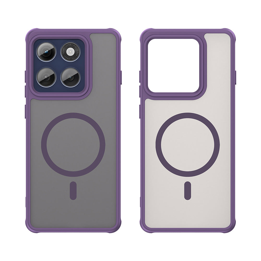 Калъф MagSafe за Motorola Edge 60 Pro, Techsuit, HaloFrost II (Голяма дупка за обектива), Лилав
