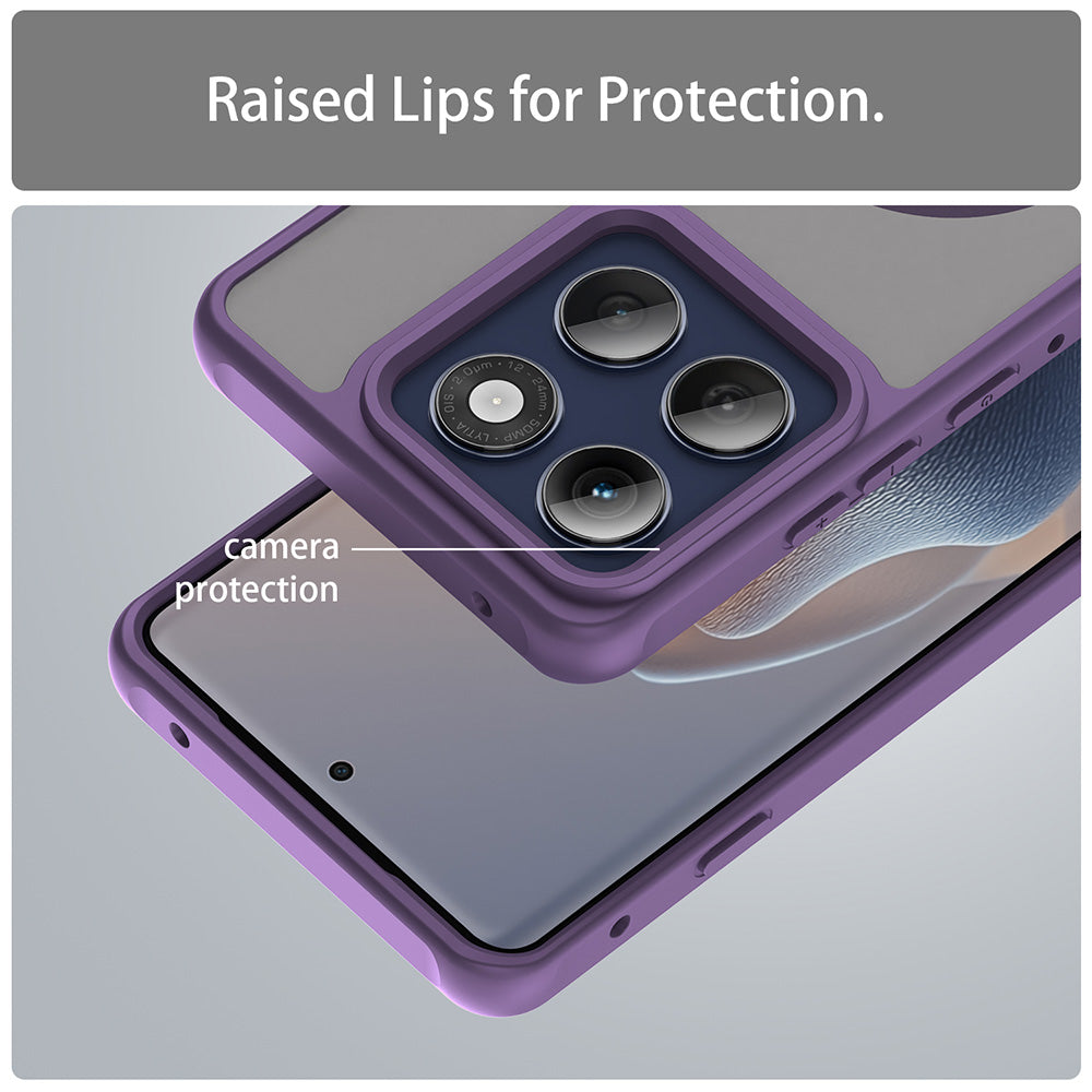 Калъф MagSafe за Motorola Edge 60 Pro, Techsuit, HaloFrost II (Голяма дупка за обектива), Лилав