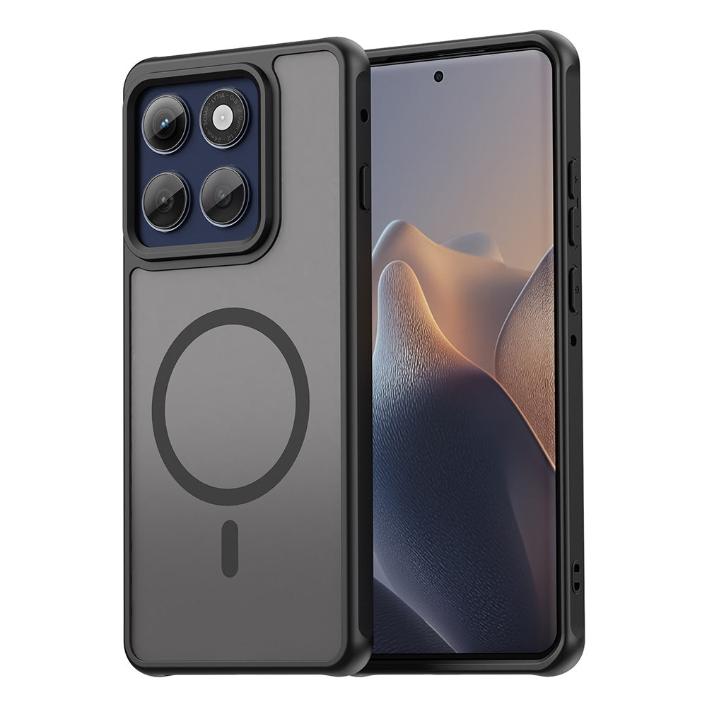 Калъф MagSafe за Motorola Edge 60 Pro, Techsuit, HaloFrost II (Голяма дупка за обектива), Черен
