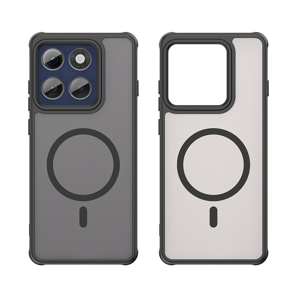 Калъф MagSafe за Motorola Edge 60 Pro, Techsuit, HaloFrost II (Голяма дупка за обектива), Черен