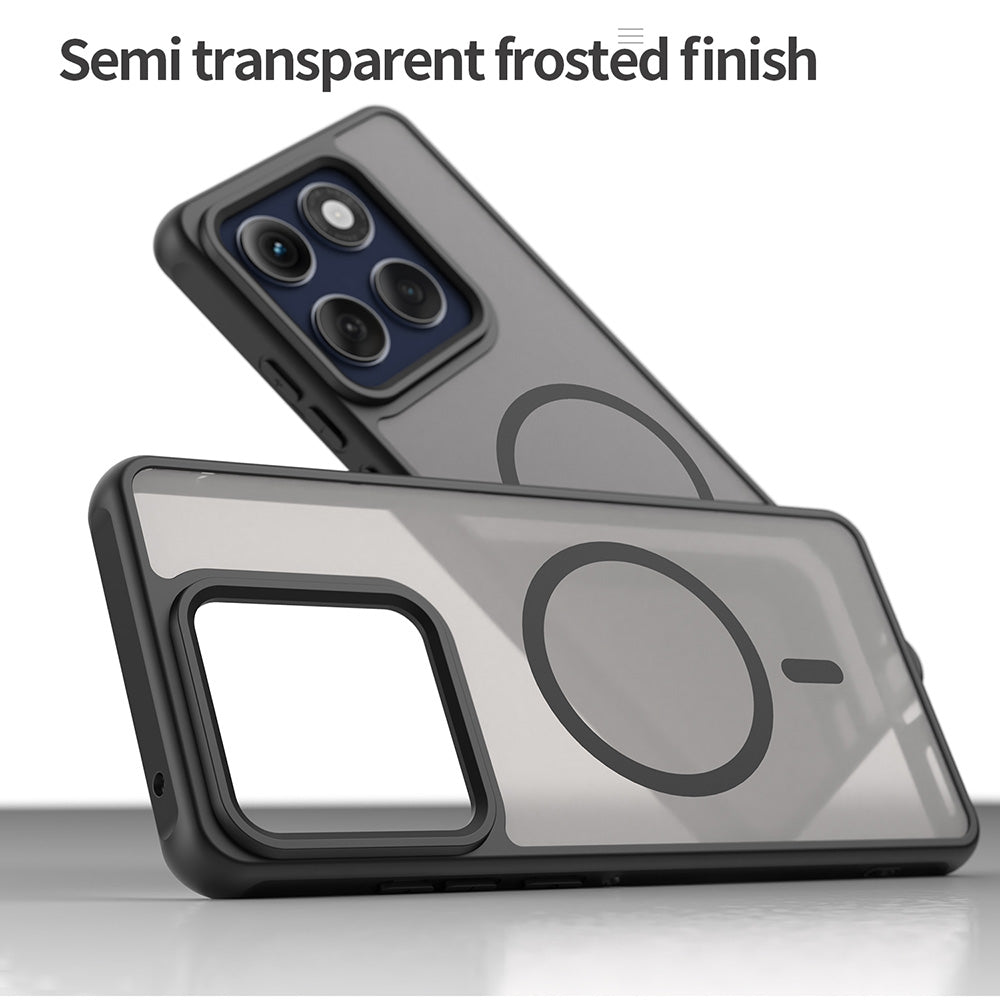 Калъф MagSafe за Motorola Edge 60 Pro, Techsuit, HaloFrost II (Голяма дупка за обектива), Черен