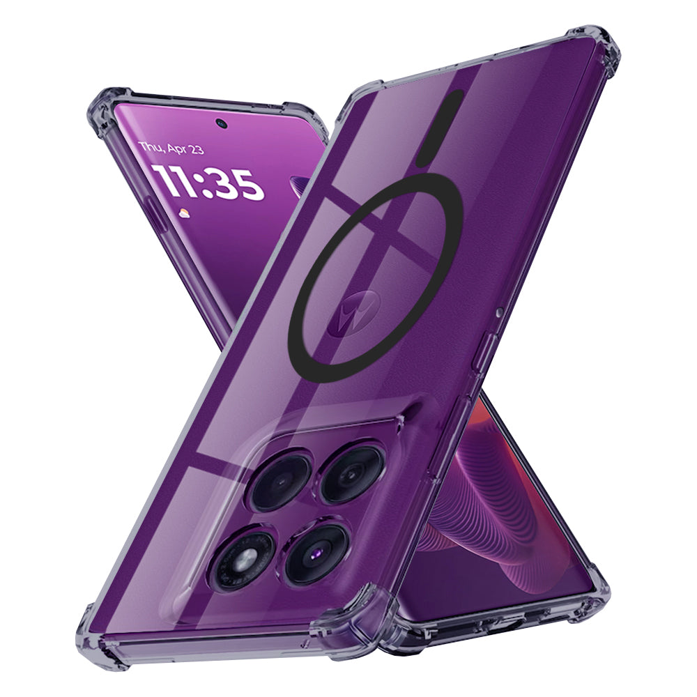 Калъф MagSafe за Motorola Edge 60 Pro, Techsuit, Shockproof Clear, Опушен