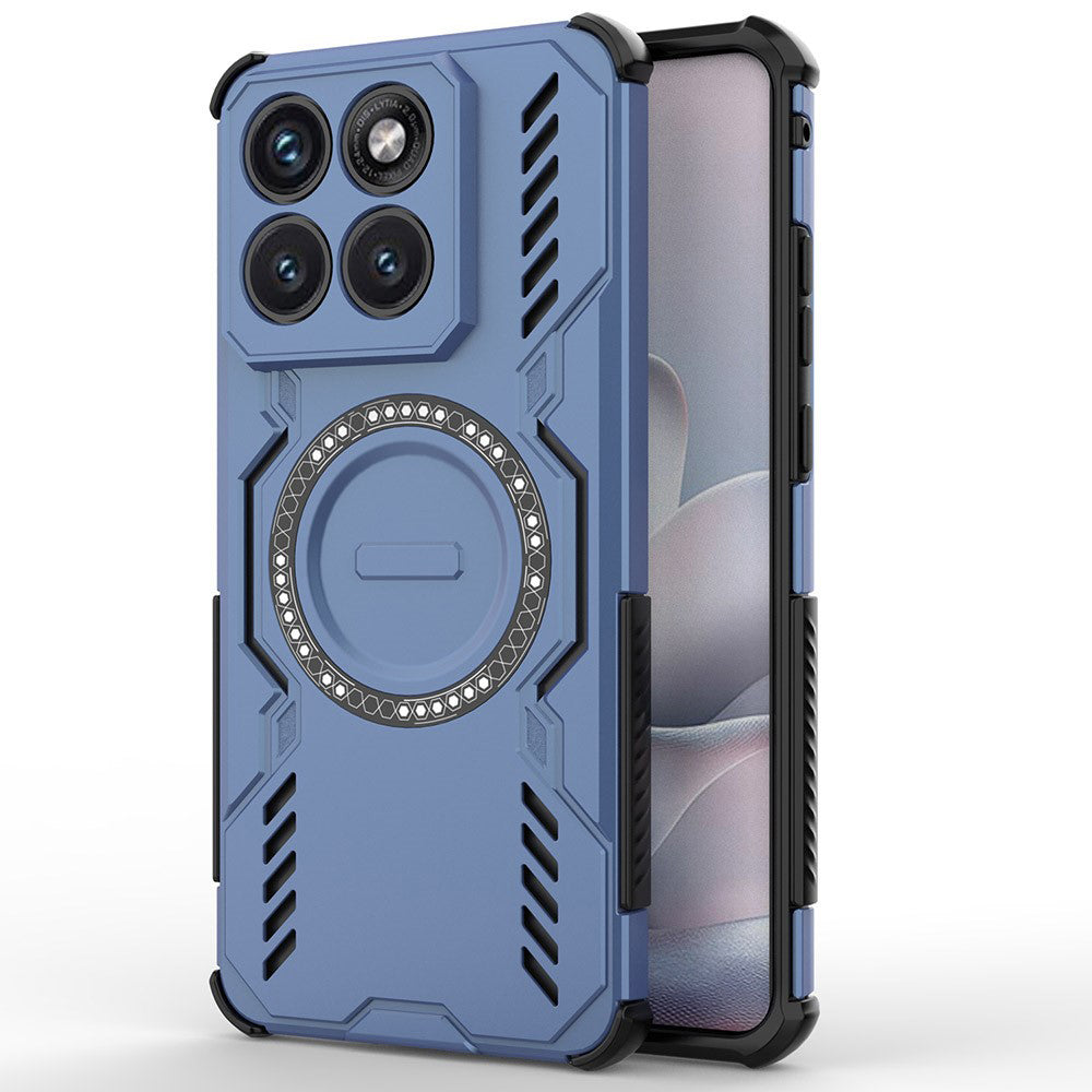Калъф MagSafe за Motorola Edge 70 Fusion, Techsuit, ArmorMag, Син