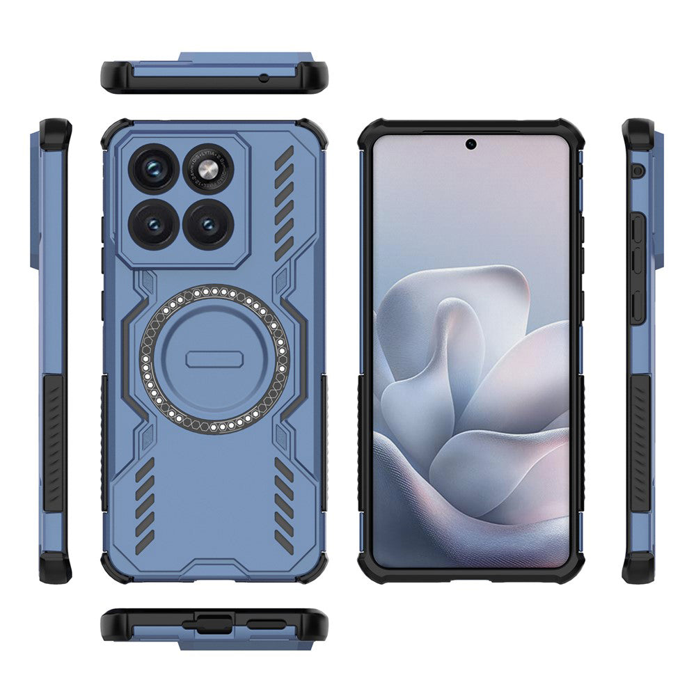 Калъф MagSafe за Motorola Edge 70 Fusion, Techsuit, ArmorMag, Син