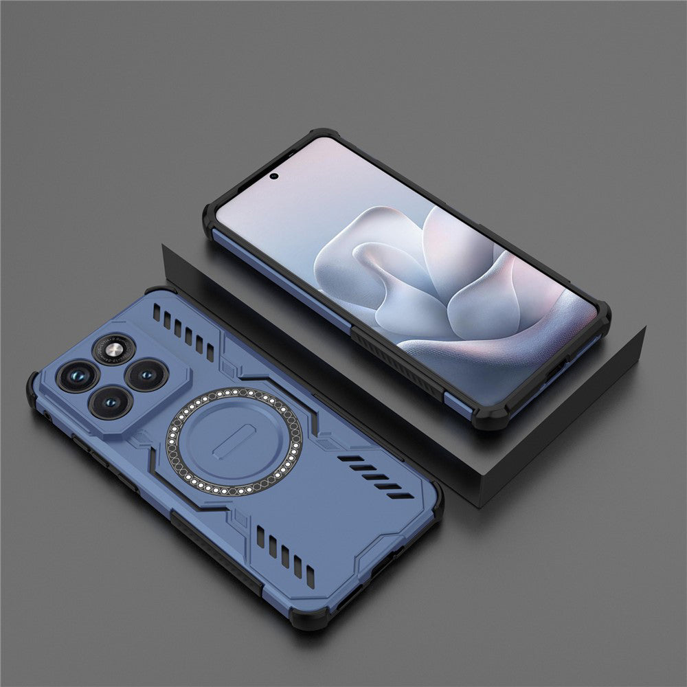 Калъф MagSafe за Motorola Edge 70 Fusion, Techsuit, ArmorMag, Син