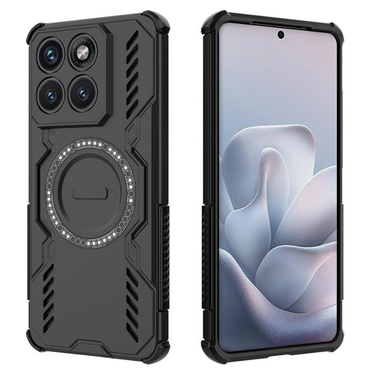 Калъф MagSafe за Motorola Edge 70 Fusion, Techsuit, ArmorMag, Черен