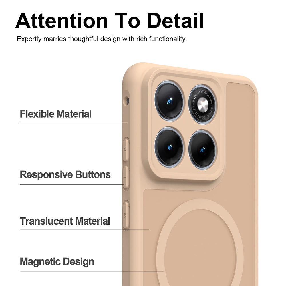 Калъф MagSafe за Motorola Edge 70 Fusion, Techsuit, HaloFrost II, Златист