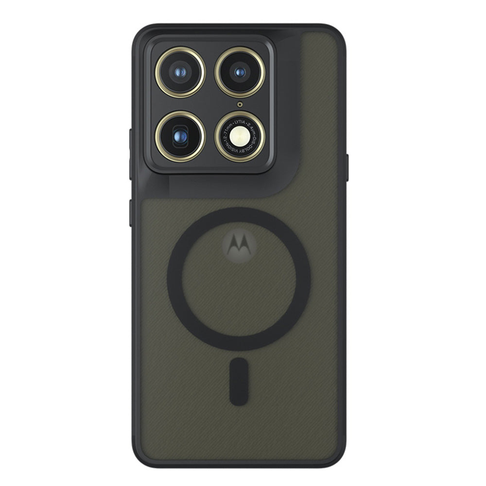 Калъф MagSafe за Motorola Edge 70 Ultra / Signature, Techsuit, PureFrost, Сатенено черен
