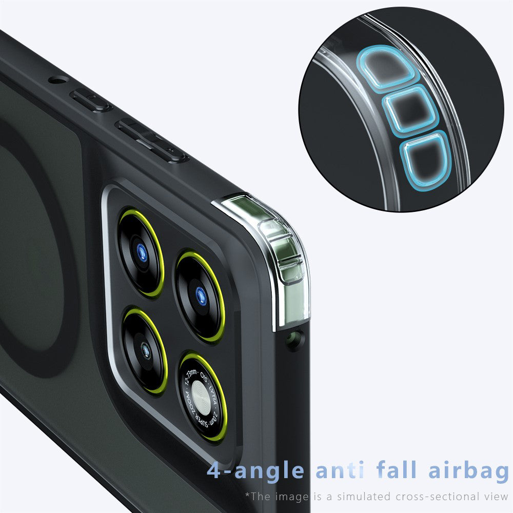 Калъф MagSafe за Motorola Edge 70 Ultra / Signature, Techsuit, PureFrost, Сатенено черен