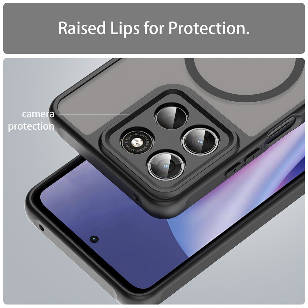 Калъф MagSafe за Motorola Moto G47 / G37 Power / G37, Techsuit, HaloFrost II, Черен