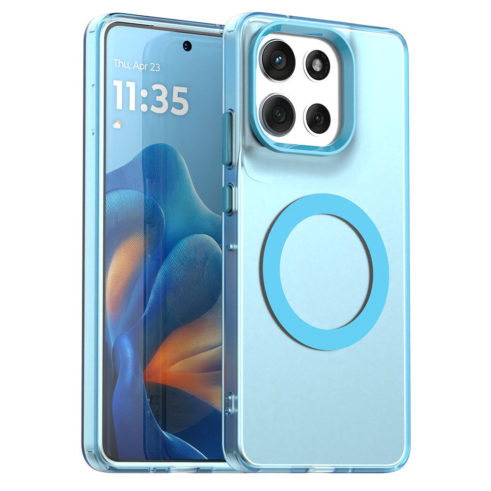 Калъф MagSafe за Motorola Moto G86, Techsuit, CandyCase, Син