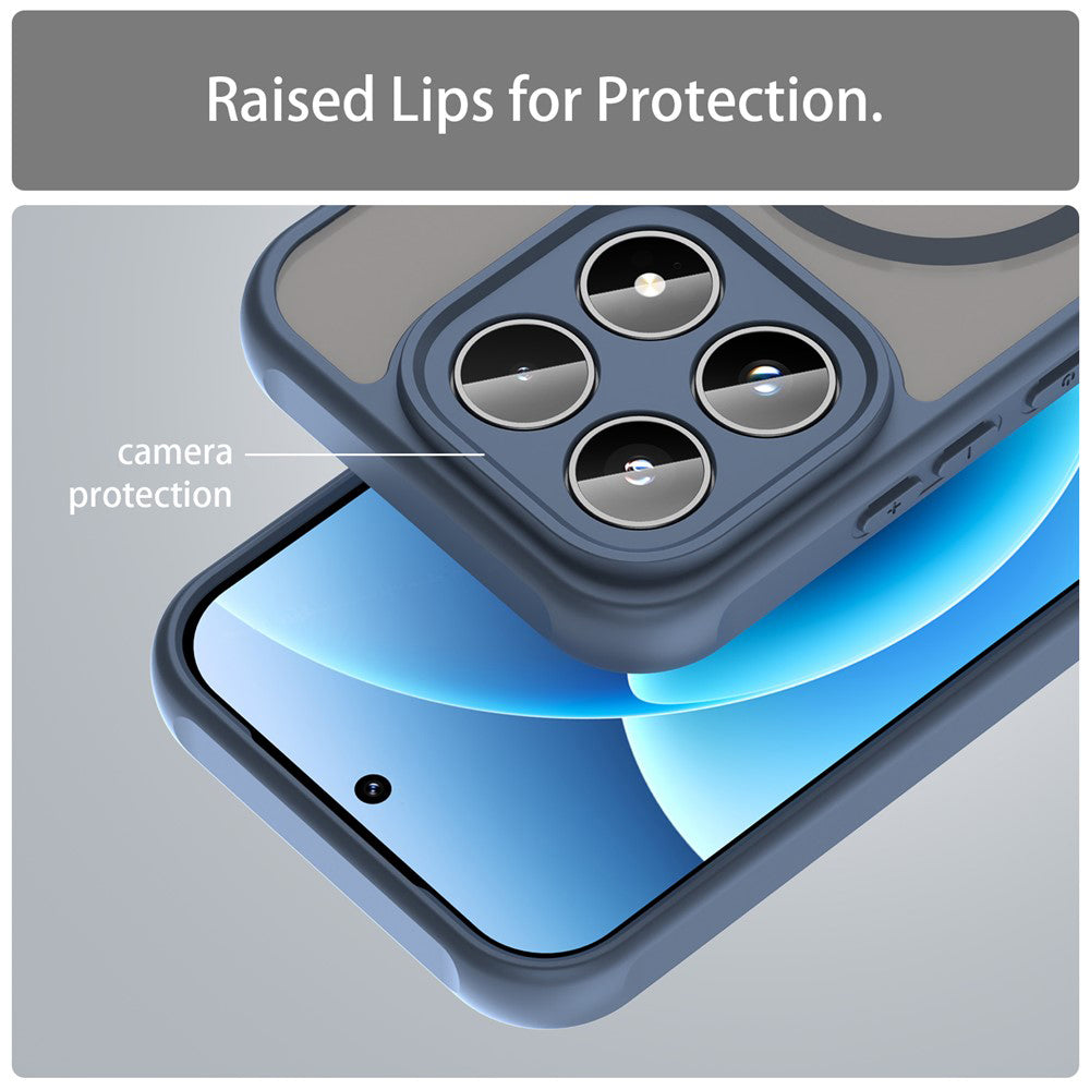 Калъф MagSafe за Motorola Moto G87 / G77 / G67, Techsuit, HaloFrost II, Тъмносин