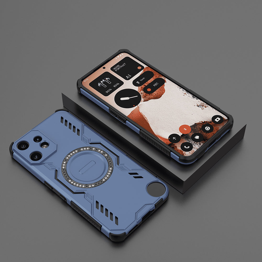 MagSafe калъф за Nothing CMF Phone 2 Pro, Techsuit, ArmorMag, Син
