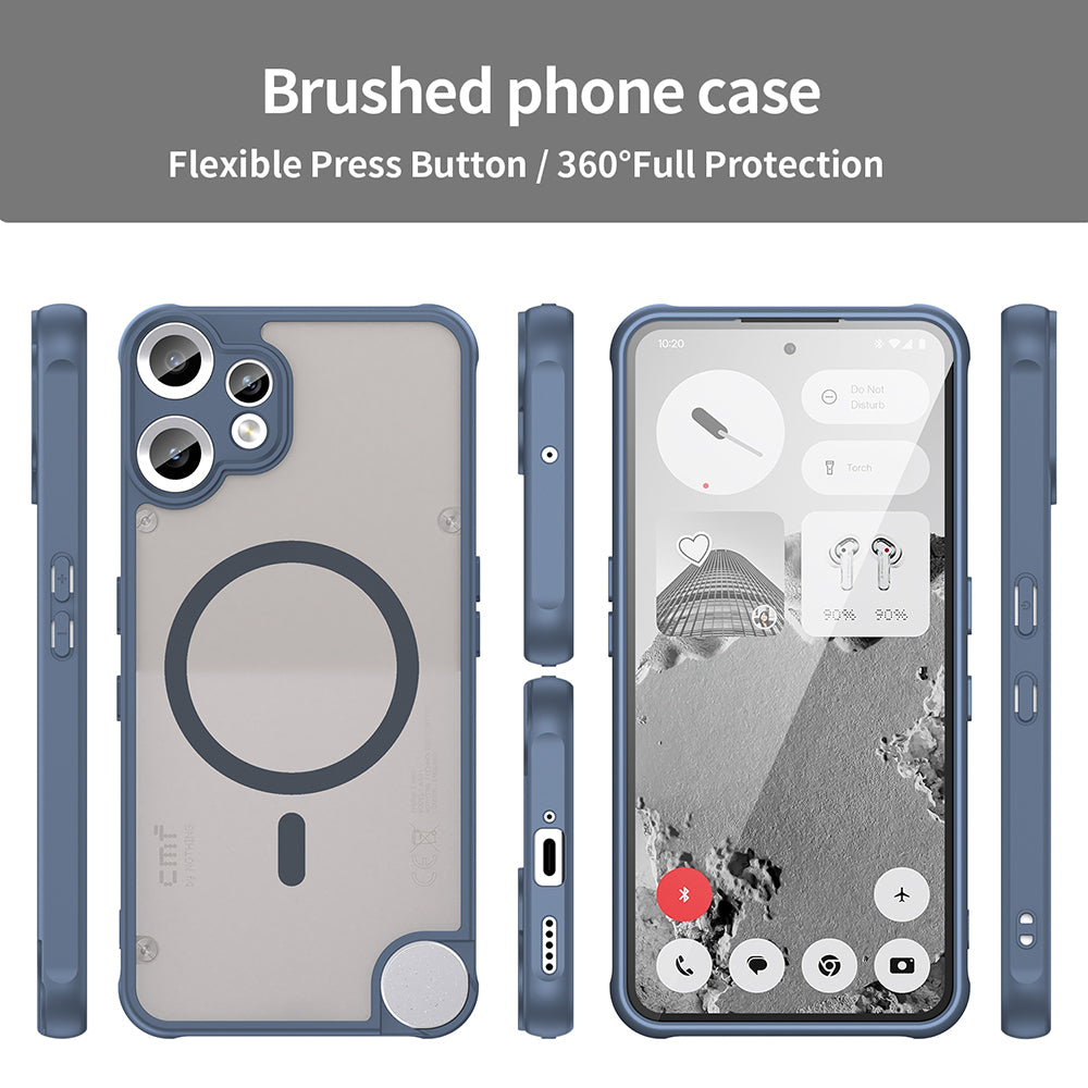 Калъф MagSafe за Nothing CMF Phone 2 Pro, Techsuit, HaloFrost II, Тъмносин