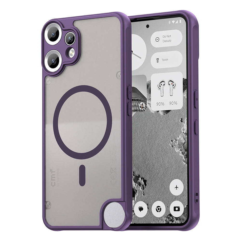 Калъф MagSafe за Nothing CMF Phone 2 Pro, Techsuit, HaloFrost II, Лилав