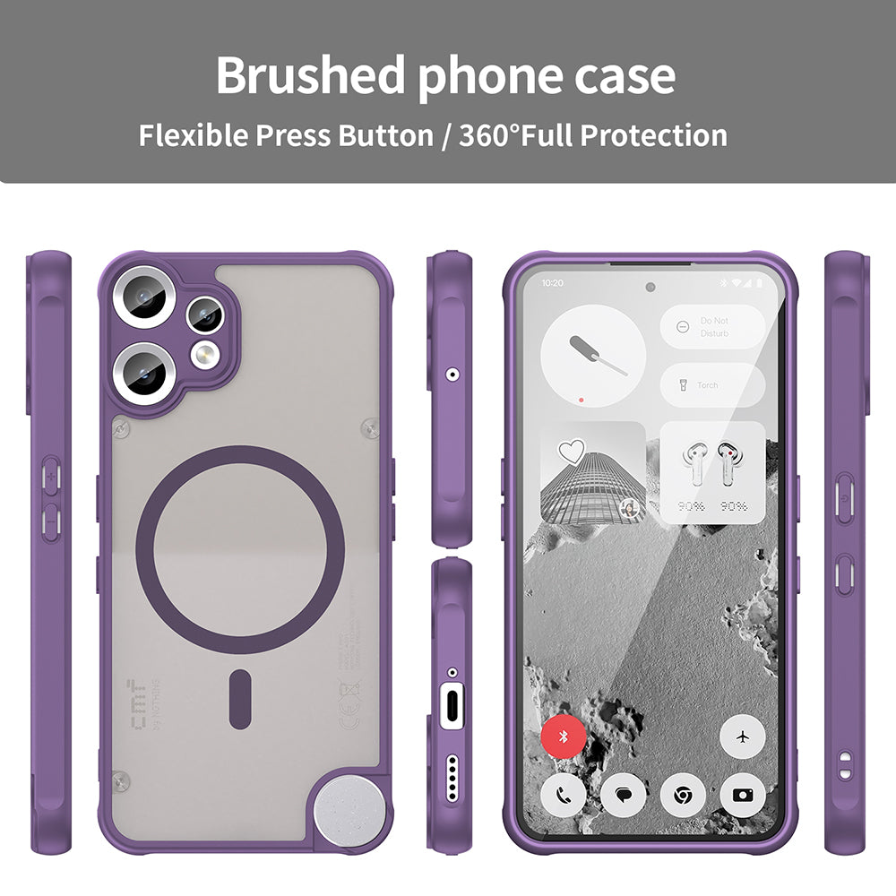 Калъф MagSafe за Nothing CMF Phone 2 Pro, Techsuit, HaloFrost II, Лилав