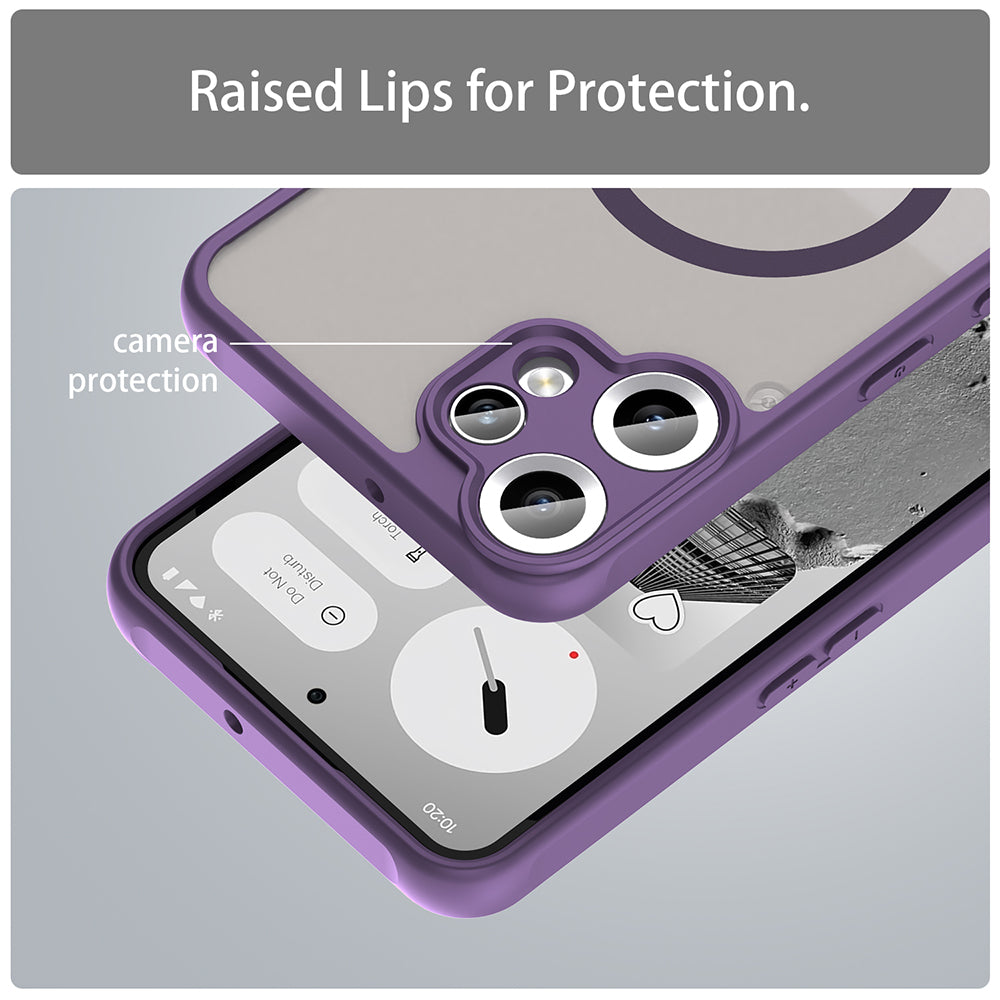 Калъф MagSafe за Nothing CMF Phone 2 Pro, Techsuit, HaloFrost II, Лилав