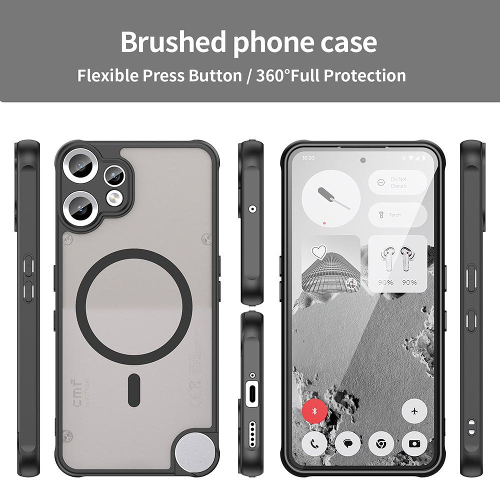 Калъф MagSafe за Nothing CMF Phone 2 Pro, Techsuit, HaloFrost II, Черен