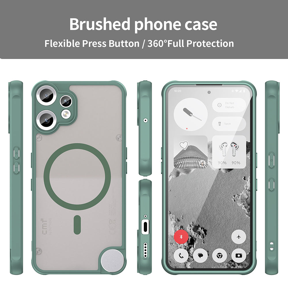 Калъф MagSafe за Nothing CMF Phone 2 Pro, Techsuit, HaloFrost II, Зелен