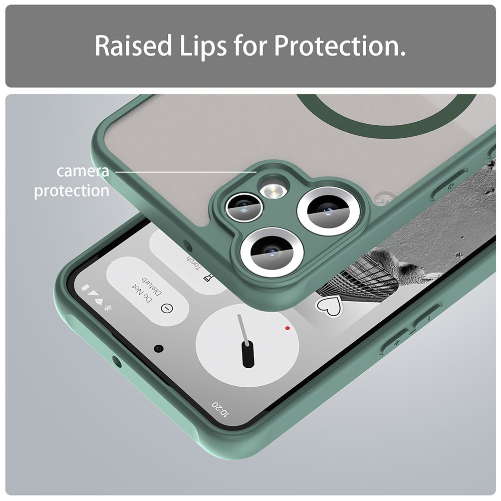 Калъф MagSafe за Nothing CMF Phone 2 Pro, Techsuit, HaloFrost II, Зелен