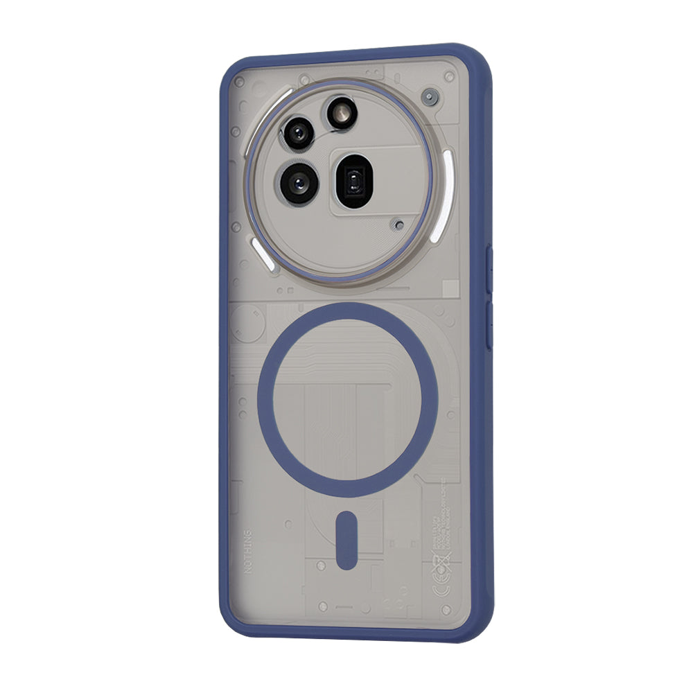 Калъф MagSafe за Nothing Phone (3a) Pro, Techsuit, HaloFrost, Тъмносин