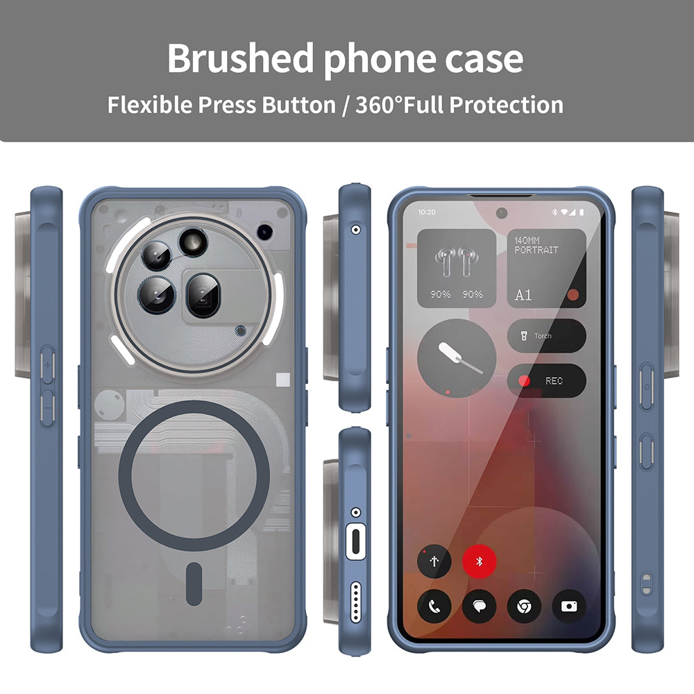 Калъф MagSafe за Nothing Phone (3a) Pro, Techsuit, HaloFrost II, Тъмносин