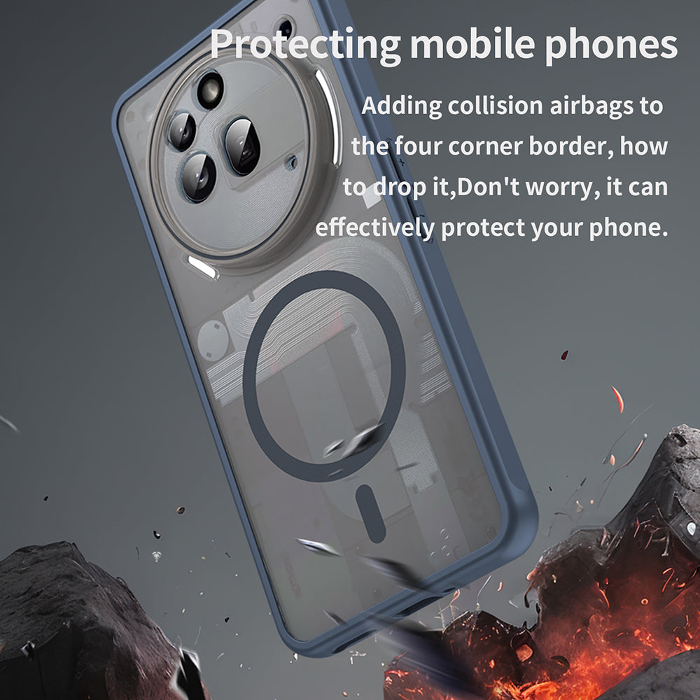 Калъф MagSafe за Nothing Phone (3a) Pro, Techsuit, HaloFrost II, Тъмносин