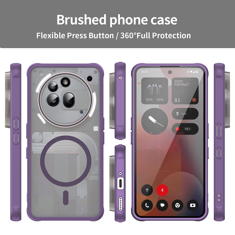 Калъф MagSafe за Nothing Phone (3a) Pro, Techsuit, HaloFrost II, Лилав