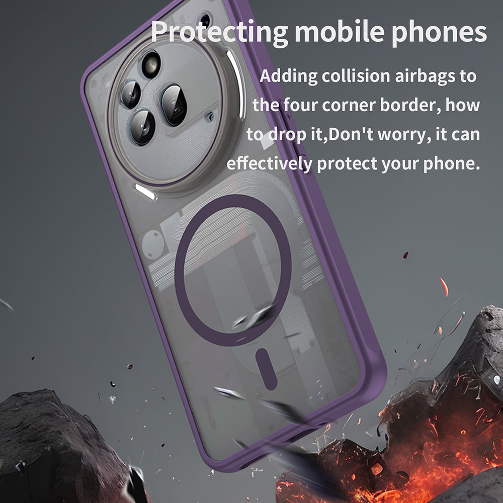 Калъф MagSafe за Nothing Phone (3a) Pro, Techsuit, HaloFrost II, Лилав