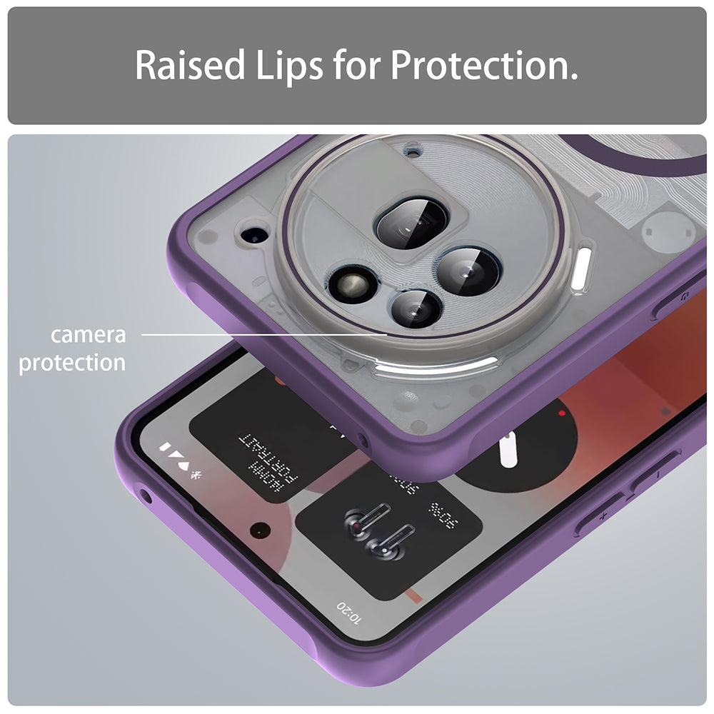 Калъф MagSafe за Nothing Phone (3a) Pro, Techsuit, HaloFrost II, Лилав