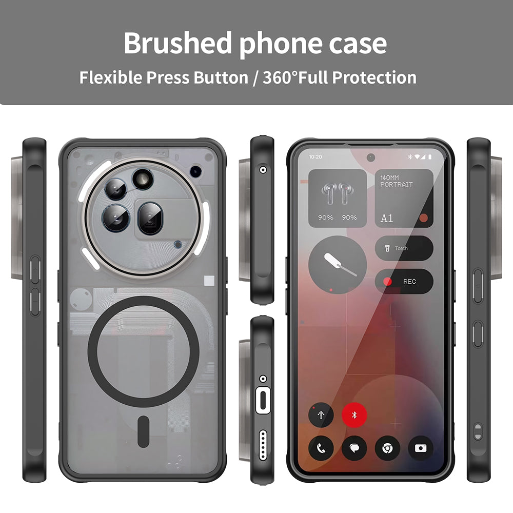 Калъф MagSafe за Nothing Phone (3a) Pro, Techsuit, HaloFrost II, Черен