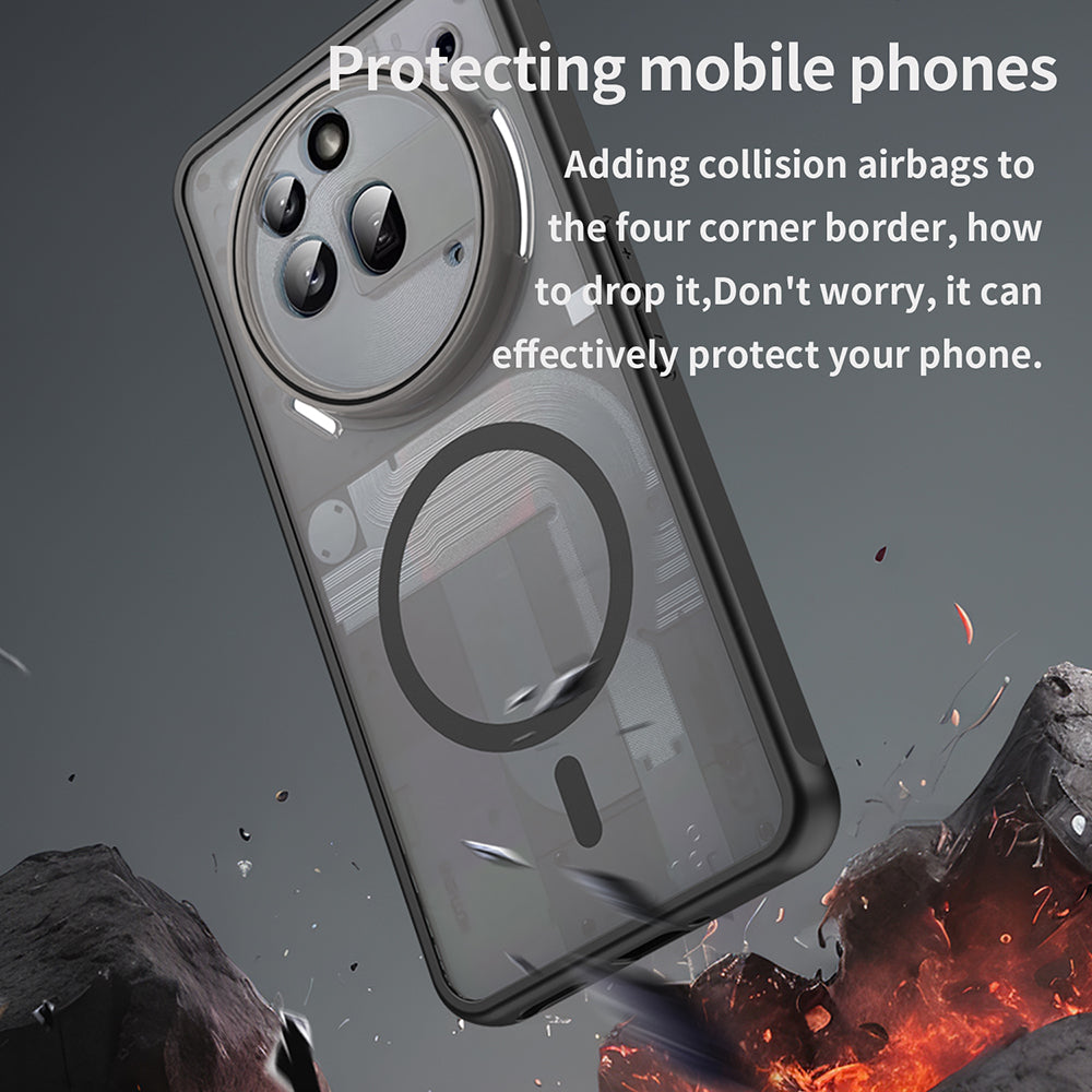 Калъф MagSafe за Nothing Phone (3a) Pro, Techsuit, HaloFrost II, Черен