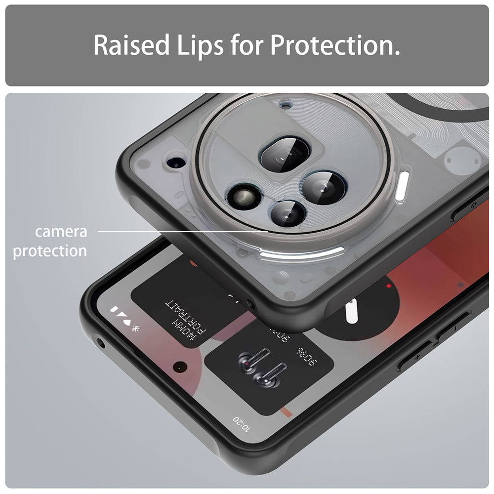 Калъф MagSafe за Nothing Phone (3a) Pro, Techsuit, HaloFrost II, Черен