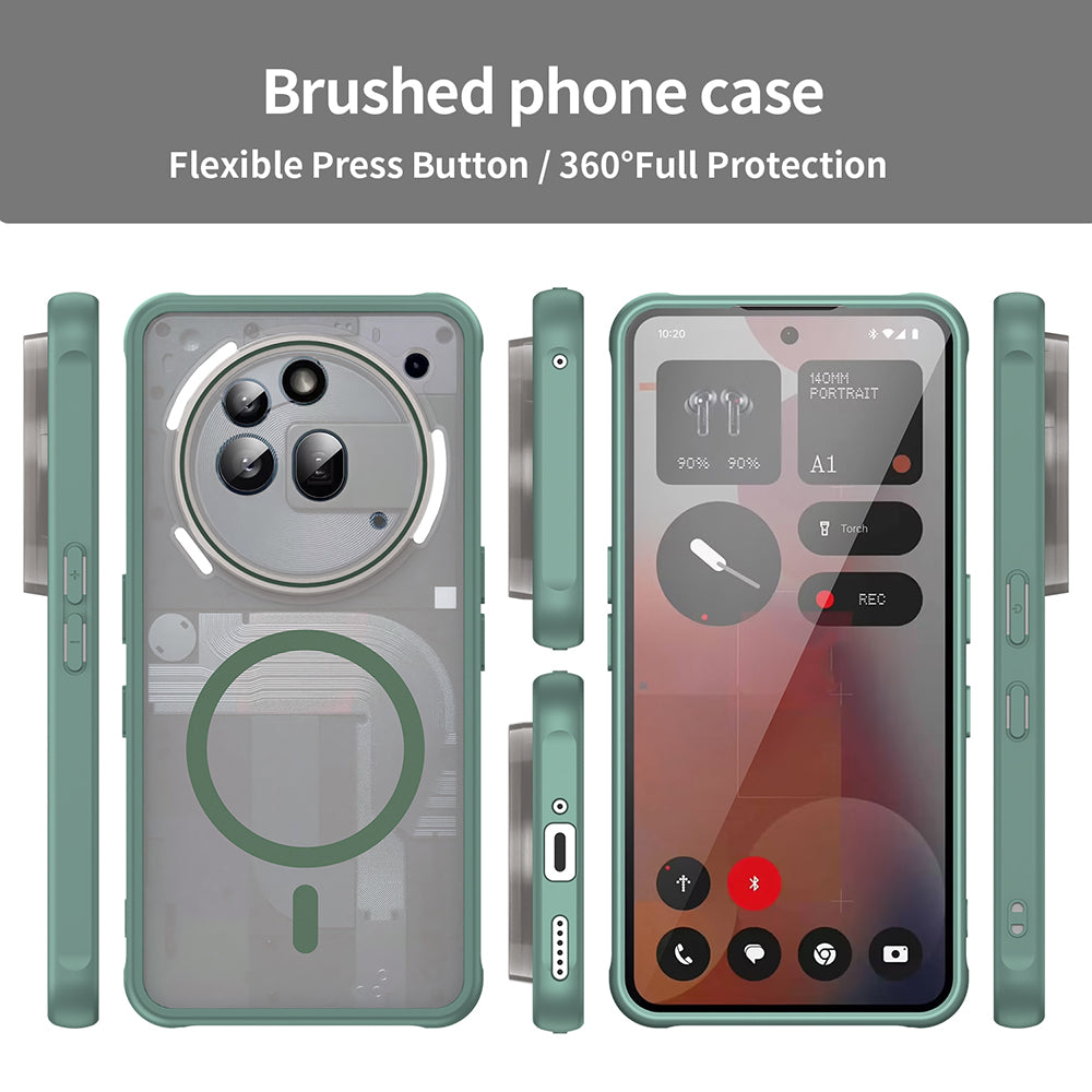 Калъф MagSafe за Nothing Phone (3a) Pro, Techsuit, HaloFrost II, Зелен
