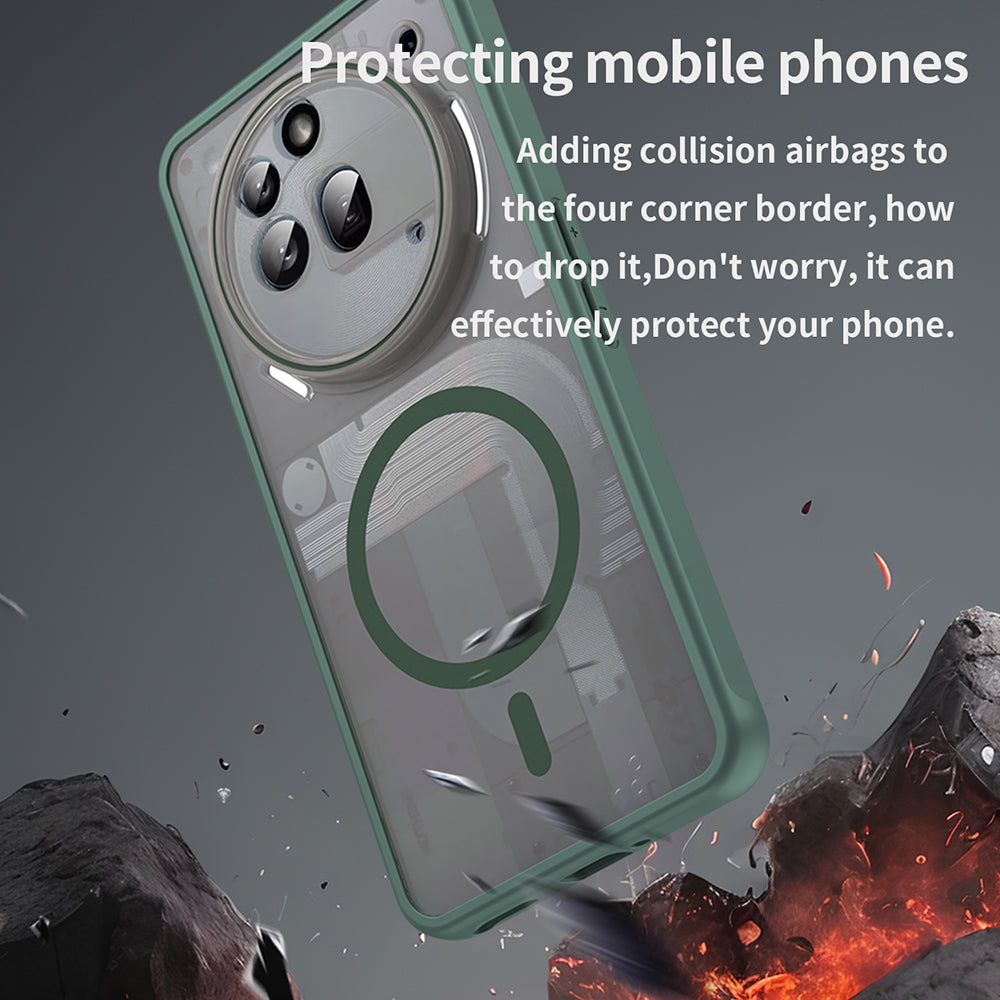 Калъф MagSafe за Nothing Phone (3a) Pro, Techsuit, HaloFrost II, Зелен