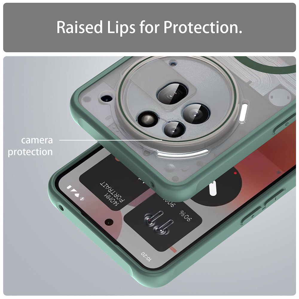 Калъф MagSafe за Nothing Phone (3a) Pro, Techsuit, HaloFrost II, Зелен