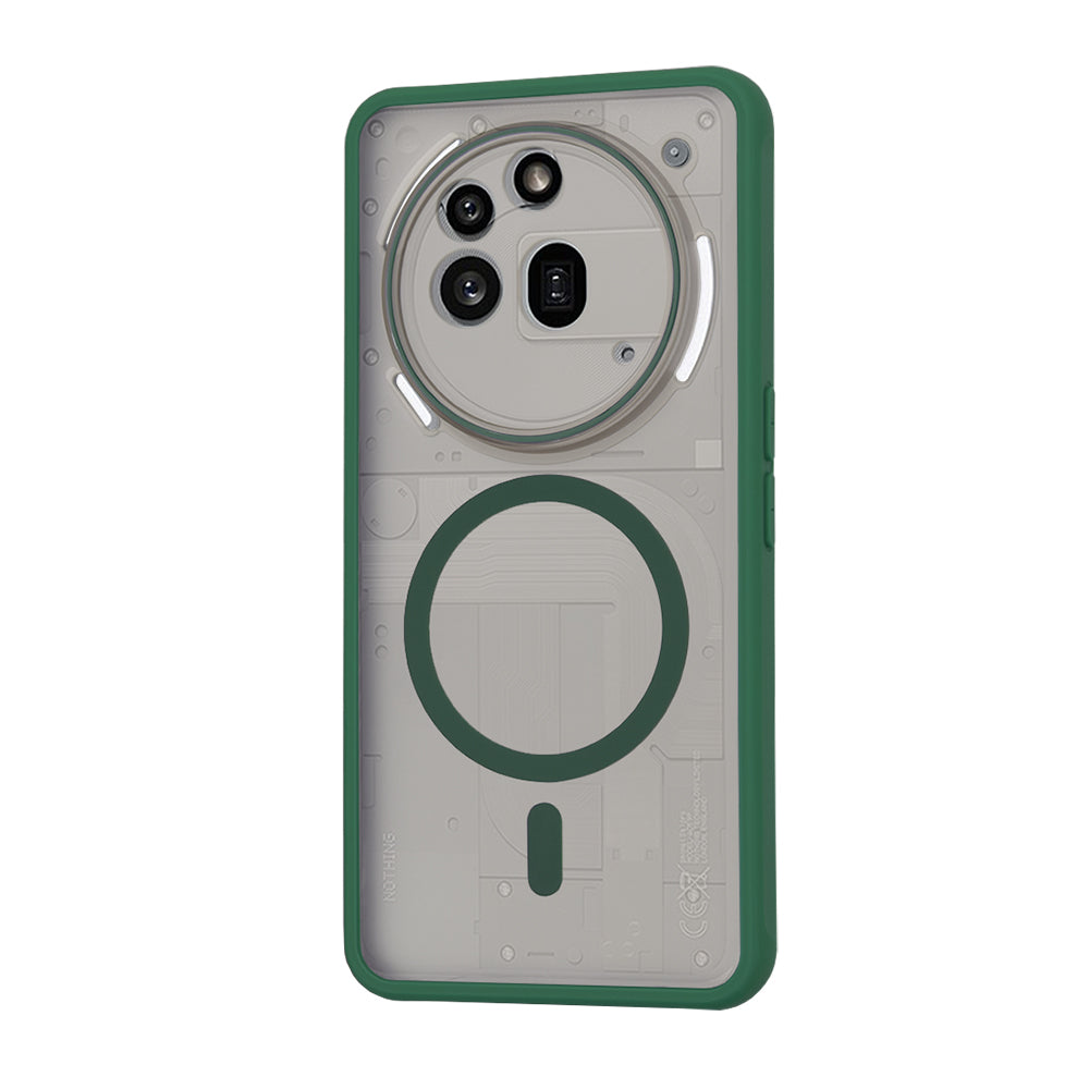 Калъф MagSafe за Nothing Phone (3a) Pro, Techsuit, HaloFrost, Зелен