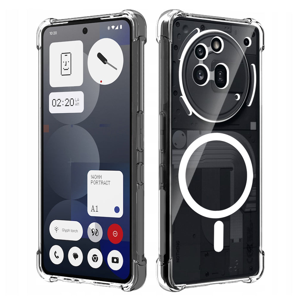 Калъф MagSafe за Nothing Phone (3a) Pro, Techsuit, удароустойчив, прозрачен