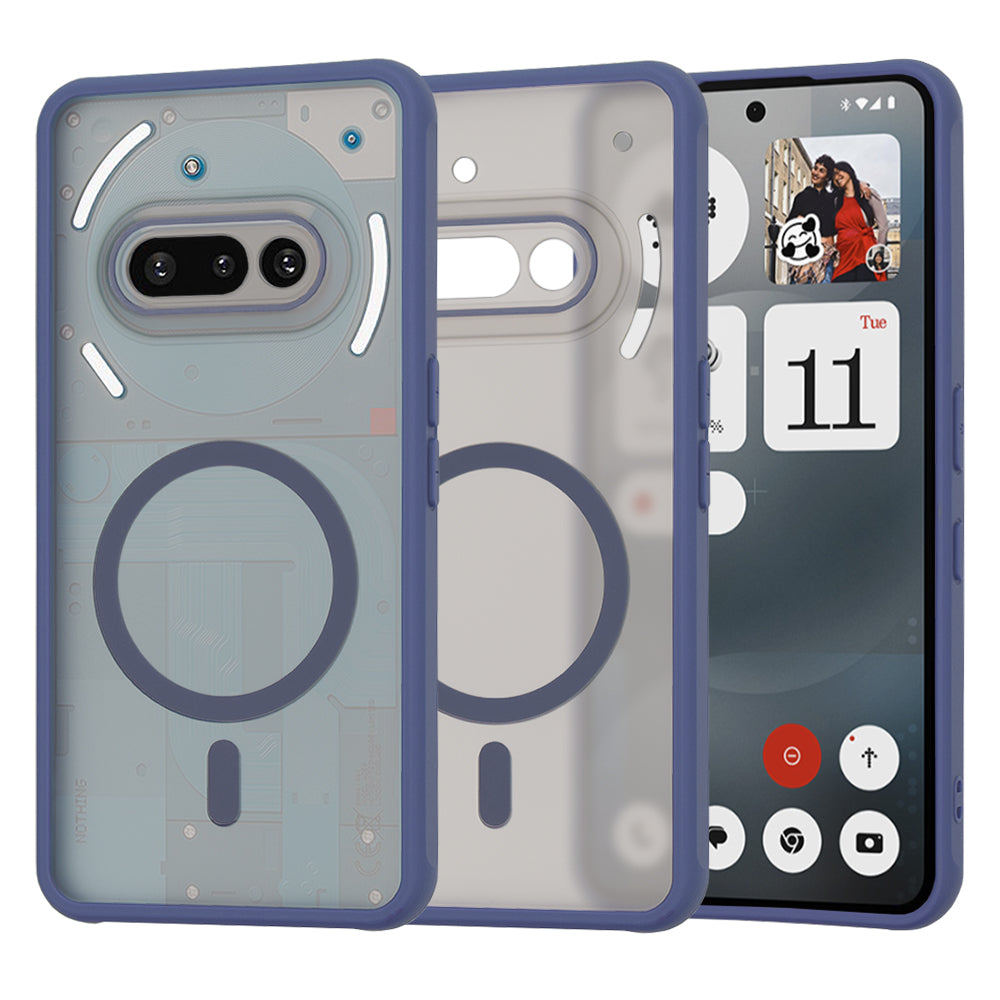 Калъф MagSafe за Nothing Phone (3a), Techsuit, HaloFrost, Тъмносин