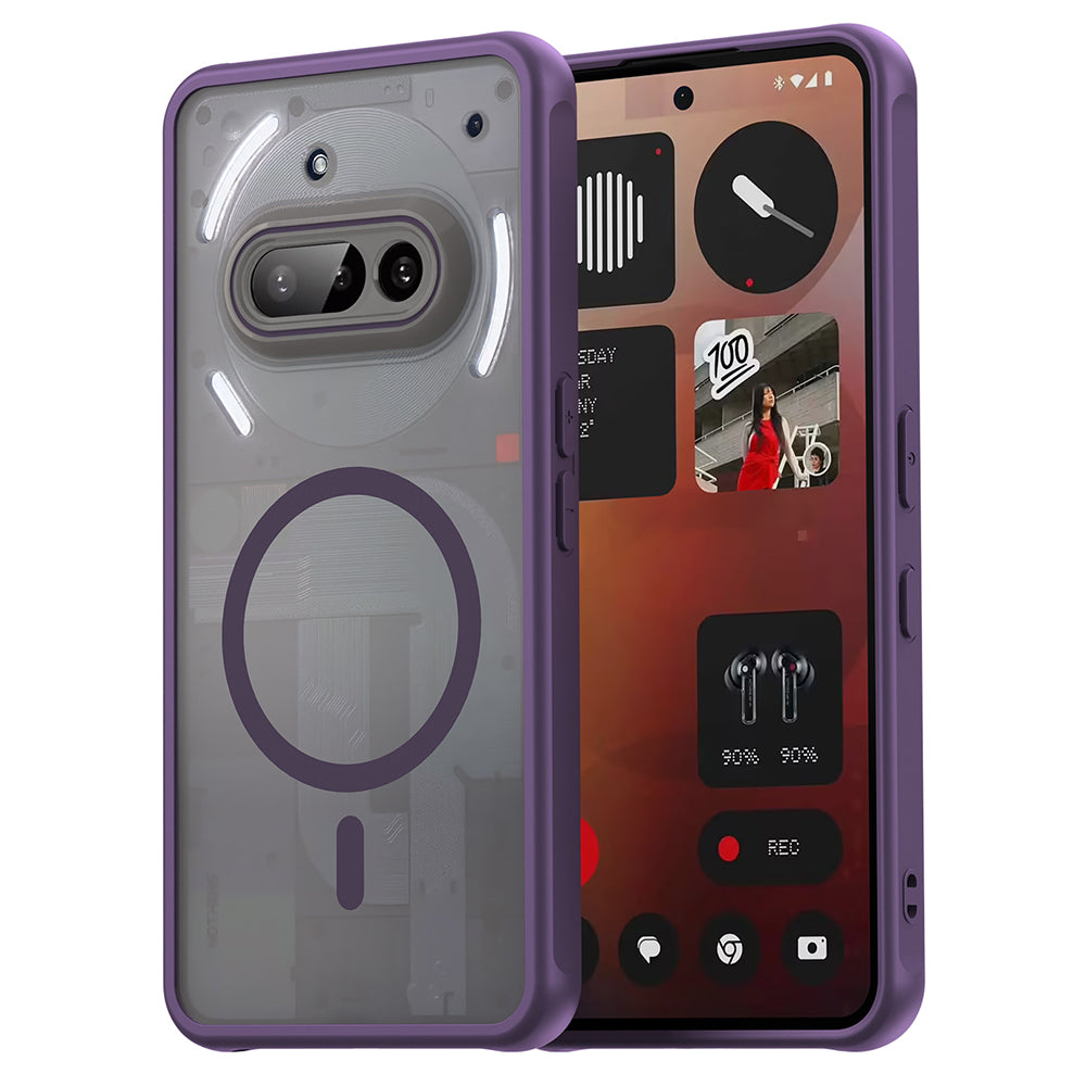 Калъф MagSafe за Nothing Phone (3a), Techsuit, HaloFrost II, Лилав