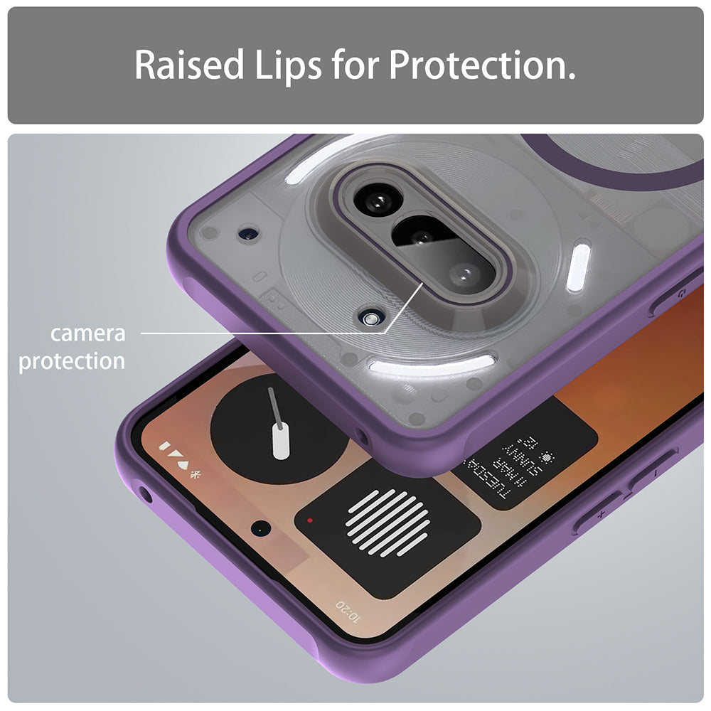 Калъф MagSafe за Nothing Phone (3a), Techsuit, HaloFrost II, Лилав