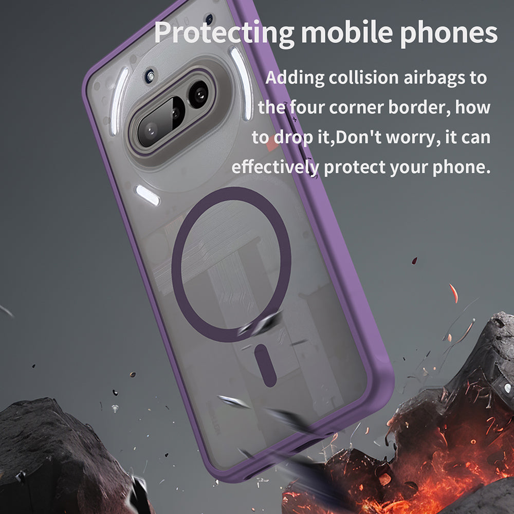 Калъф MagSafe за Nothing Phone (3a), Techsuit, HaloFrost II, Лилав